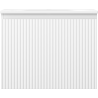 Mexen Rivel Badezimmerschrank 60 cm mit Waschbecken Vela, 1 Schublade, geriffelt, weiß matt - 91A20-06047-1-BF01-W23M01