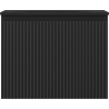 Mexen Rivel Badezimmerschrank 60 cm mit Waschbecken Vela, 1 Schublade, geriffelt, schwarz matt - 91A20-06047-1-BF71-W23M71