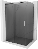 Mexen Omega klizna tuš kabina 110 x 100 cm, grafit, krom - 825-110-100-01-40