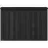 Mexen Rivel bathroom cabinet 70 cm with Vela sink, 1 drawer, grooved, matte black - 91A20-07047-1-BF71-W23M71