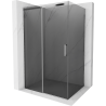Mexen Omega liugustega dušinurk 120 x 80 cm, grafiit, kroom - 825-120-080-01-40