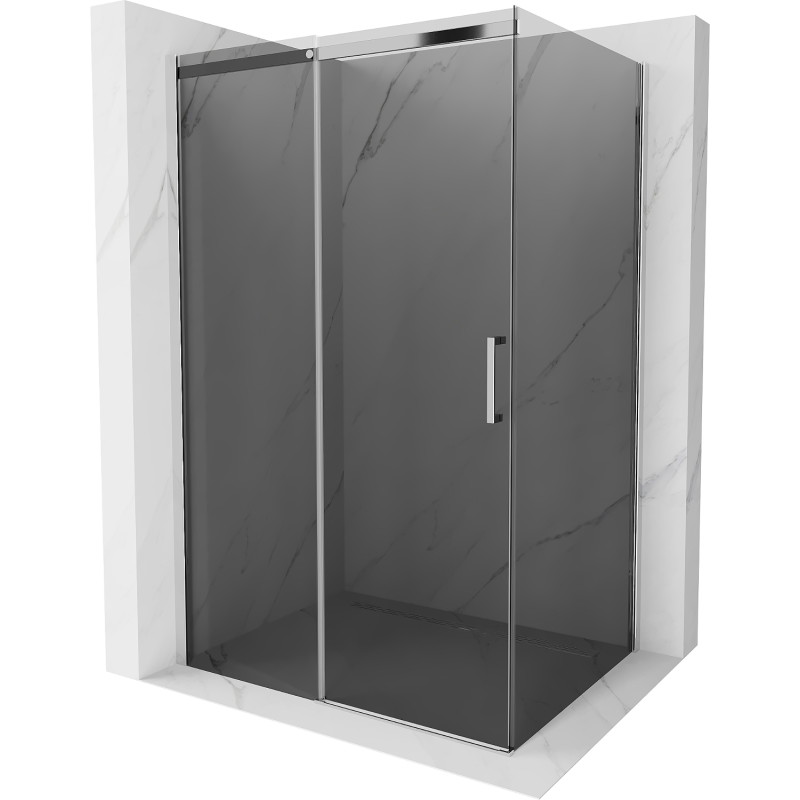 Mexen Omega liuglev dušinurk 120 x 90 cm, grafiit, kroom - 825-120-090-01-40