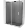 Mexen Omega schuifdouchecabine 130 x 70 cm, grafiet, chroom - 825-130-070-01-40