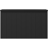 Mexen Rivel badkamerkast 80 cm met wastafel Vela, 1 lade, geribbeld, zwart mat - 91A20-08047-1-BF71-W23M71