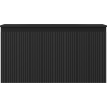 Mexen Rivel Badezimmer-Schrank 90 cm mit Waschbecken Vela, 1 Schublade, gerillt, schwarz matt - 91A20-09047-1-BF71-W23M71