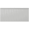 Mexen Rivel 100 cm bathroom cabinet with Vela sink, 1 drawer, grooved, gray matte/white matte - 91A20-10047-1-BF62-W23M01