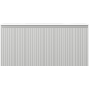 Mexen Rivel badkamerkast 100 cm met wastafel Vela, 1 lade, gegroefd, grijs mat/wit mat - 91A20-10047-1-BF62-W23M01
