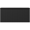 Mexen Rivel Badezimmerschrank 100 cm mit Waschbecken Vela, 1 Schublade, geriffelt, schwarz matt - 91A20-10047-1-BF71-W23M71
