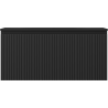 Mexen Rivel Badezimmerunterschrank 100 cm mit Waschbecken Vela, 1 Schublade, gerillt, schwarz matt - 91A20-10047-1-BF71-W23M71