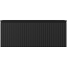 Mexen Rivel badkamerkast 120 cm met wastafel Vela, 1 lade, gegroefd, zwart mat - 91A20-12047-1-BF71-W23M71