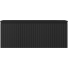 Mexen Rivel badkamerkast 120 cm met wastafel Vela, 1 lade, geribbeld, zwart mat - 91A20-12047-1-BF71-W23M71