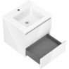 Mexen Orio 50 cm Bathroom Cabinet with Otis Sink, 2 Drawers, White Gloss - 91A10-05047-2-BFF00-W18M00