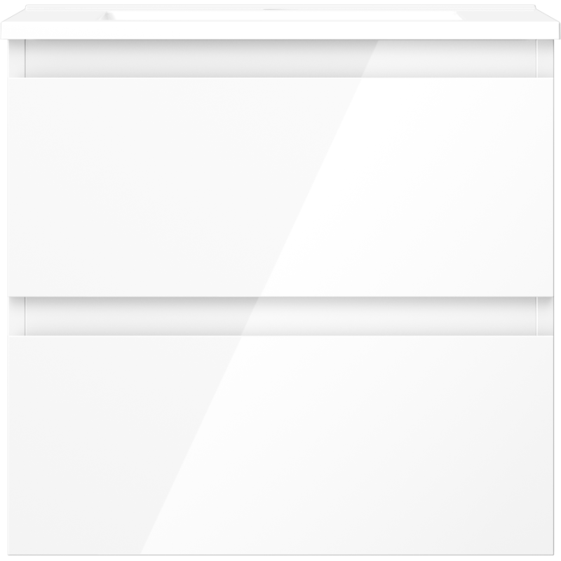 Mexen Orio armario de baño de 50 cm con lavabo Otis, 2 cajones, blanco brillo - 91A10-05047-2-BFF00-W18M00