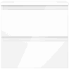 Mexen Orio armoire de salle de bain 50 cm avec lavabo Otis, 2 tiroirs, blanc brillant - 91A10-05047-2-BFF00-W18M00