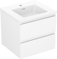 Mexen Orio mobile da bagno 50 cm con lavabo Otis, 2 cassetti, bianco opaco - 91A10-05047-2-BFF01-W18M01
