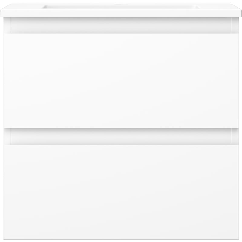 Mexen Orio bathroom cabinet 50 cm with Otis washbasin, 2 drawers, white matte - 91A10-05047-2-BFF01-W18M01