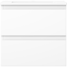 Mexen Orio bathroom cabinet 50 cm with Otis washbasin, 2 drawers, white matte - 91A10-05047-2-BFF01-W18M01