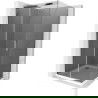 Mexen Omega schwiewend Duschkabine 100 x 100 cm, Grafit, Chrom + Flat Duschwanne, wäiss - 825-100-100-01-40-4010