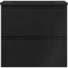 Mexen Orio badkamerkast 50 cm met wastafel Otis, 2 laden, zwart mat - 91A10-05047-2-BFF71-W18M71