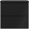 Mexen Orio vannitoakapp 50 cm koos Otis valamu, 2 sahtlit, must matt - 91A10-05047-2-BFF71-W18M71