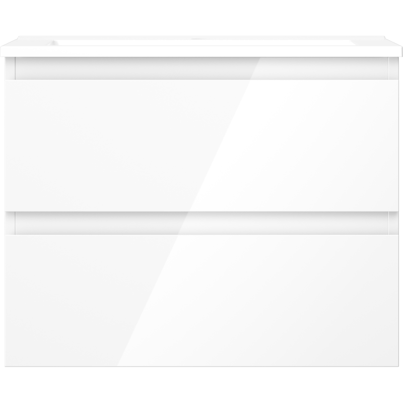 Mexen Orio armoire de salle de bain 60 cm avec lavabo Otis, 2 tiroirs, blanc brillant - 91A10-06047-2-BFF00-W18M00