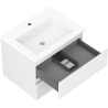 Mexen Orio mobile da bagno 60 cm con lavabo Otis, 2 cassetti, bianco opaco - 91A10-06047-2-BFF01-W18M01