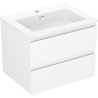 Mexen Orio bathroom cabinet 60 cm with Otis sink, 2 drawers, white matte - 91A10-06047-2-BFF01-W18M01