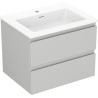 Mexen Orio mobile bagno 60 cm con lavabo Otis, 2 cassetti, grigio opaco/bianco opaco - 91A10-06047-2-BFF62-W18M01