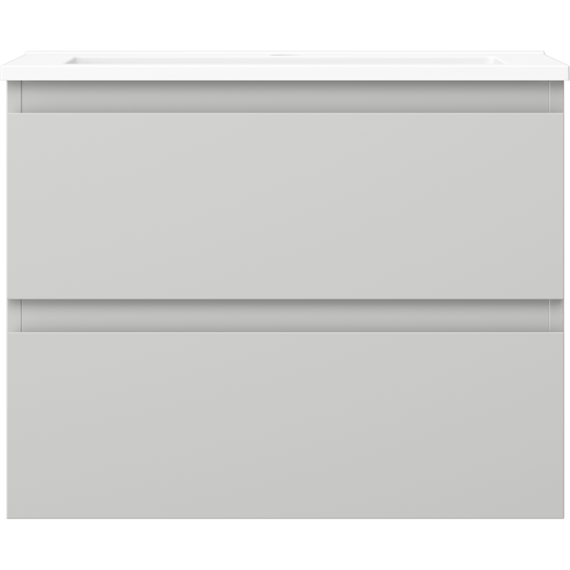 Mexen Orio gabinete de baño 60 cm con lavabo Otis, 2 cajones, gris mate/blanco mate - 91A10-06047-2-BFF62-W18M01