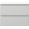 Mexen Orio bathroom cabinet 60 cm with Otis sink, 2 drawers, grey matt/white matt - 91A10-06047-2-BFF62-W18M01
