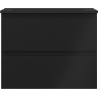 Mexen Orio badkamerkast 60 cm met wastafel Otis, 2 laden, zwart mat - 91A10-06047-2-BFF71-W18M71