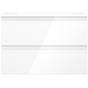 Mexen Orio badkamerkastje 70 cm met wastafel Otis, 2 lades, wit glans - 91A10-07047-2-BFF00-W18M00