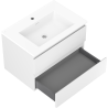 Mexen Orio bathroom cabinet 70 cm with Otis sink, 2 drawers, white matte - 91A10-07047-2-BFF01-W18M01