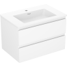 Mexen Orio armoire de salle de bain 70 cm avec lavabo Otis, 2 tiroirs, blanc mat - 91A10-07047-2-BFF01-W18M01