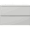 Mexen Orio bathroom cabinet 70 cm with Otis sink, 2 drawers, grey matte/white matte - 91A10-07047-2-BFF62-W18M01