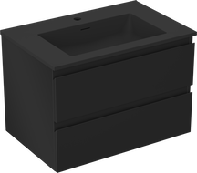 Mexen Orio mobile bagno 70 cm con lavabo Otis, 2 cassetti, nero opaco - 91A10-07047-2-BFF71-W18M71
