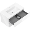 Mexen Orio Bathroom Cabinet 80 cm with Otis Sink, 2 Drawers, White Gloss - 91A10-08047-2-BFF00-W18M00