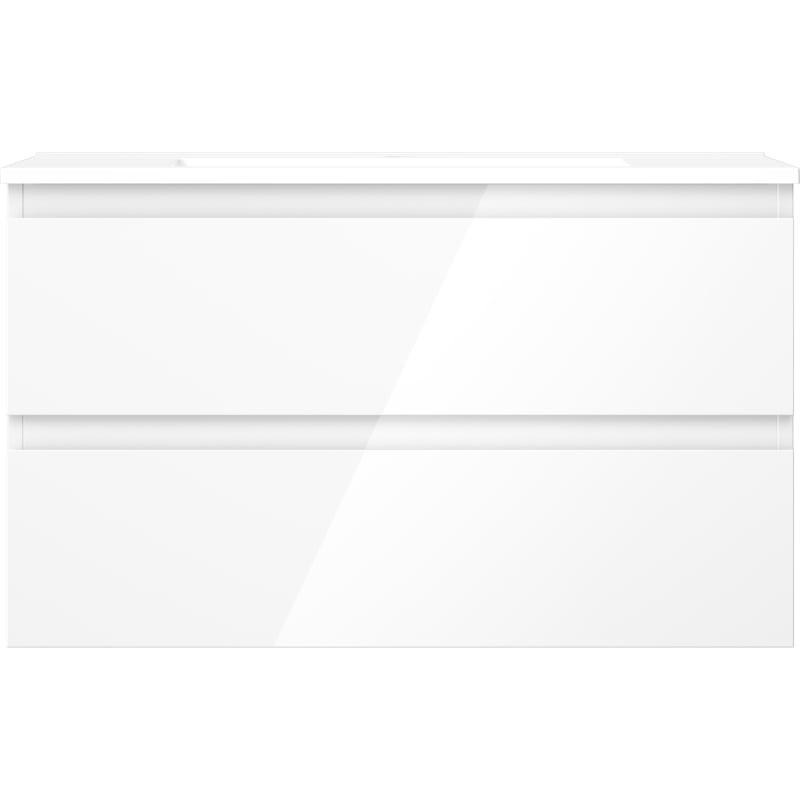 Mexen Orio vannitoa kapp 80 cm valamu Otisiga, 2 sahtlit, valge läige - 91A10-08047-2-BFF00-W18M00