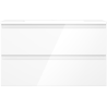 Mexen Orio badkamerkast 80 cm met wastafel Otis, 2 laden, wit glans - 91A10-08047-2-BFF00-W18M00