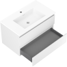 Mexen Orio mueble de baño de 80 cm con lavabo Otis, 2 cajones, blanco mate - 91A10-08047-2-BFF01-W18M01