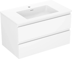 Mexen Orio armoire de salle de bain 80 cm avec lavabo Otis, 2 tiroirs, blanc mat - 91A10-08047-2-BFF01-W18M01