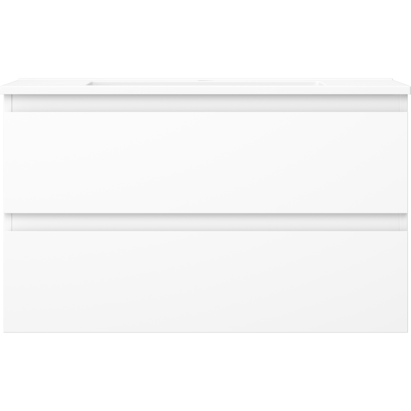 Mexen Orio mobile da bagno 80 cm con lavabo Otis, 2 cassetti, bianco opaco - 91A10-08047-2-BFF01-W18M01