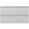 Mexen Orio badkamermeubel 80 cm met Otis-wastafel, 2 laden, grijs mat/wit mat - 91A10-08047-2-BFF62-W18M01
