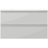 Mexen Orio bathroom cabinet 80 cm with Otis sink, 2 drawers, gray matte/white matte - 91A10-08047-2-BFF62-W18M01