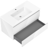 Mexen Orio mobile da bagno 90 cm con lavabo Otis, 2 cassetti, bianco lucido - 91A10-09047-2-BFF00-W18M00