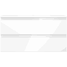 Mexen Orio bathroom cabinet 90 cm with Otis washbasin, 2 drawers, white gloss - 91A10-09047-2-BFF00-W18M00
