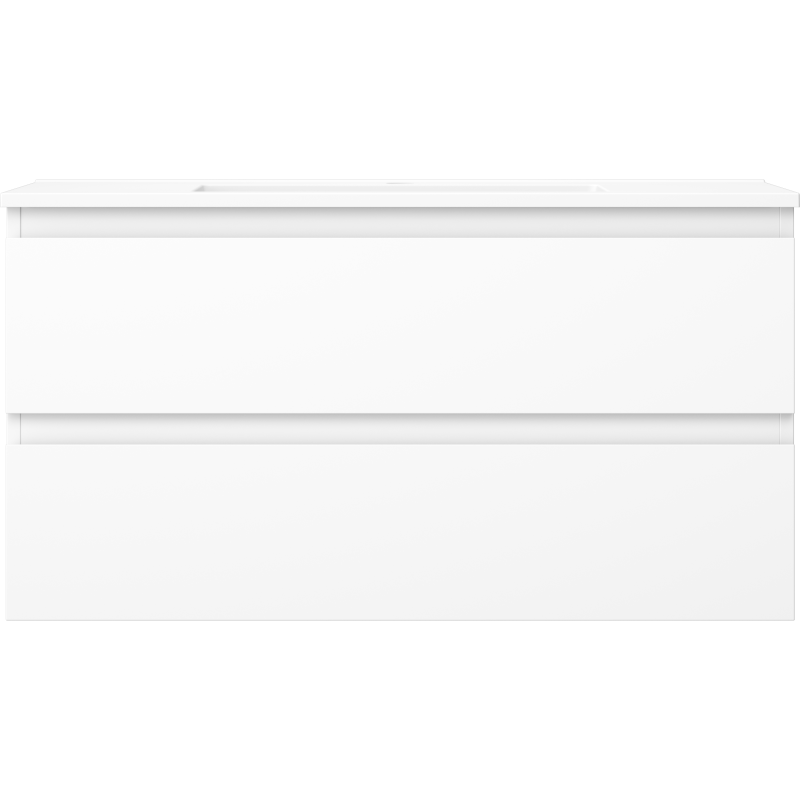 Mexen Orio badkamerkast 90 cm met wastafel Otis, 2 laden, wit mat - 91A10-09047-2-BFF01-W18M01