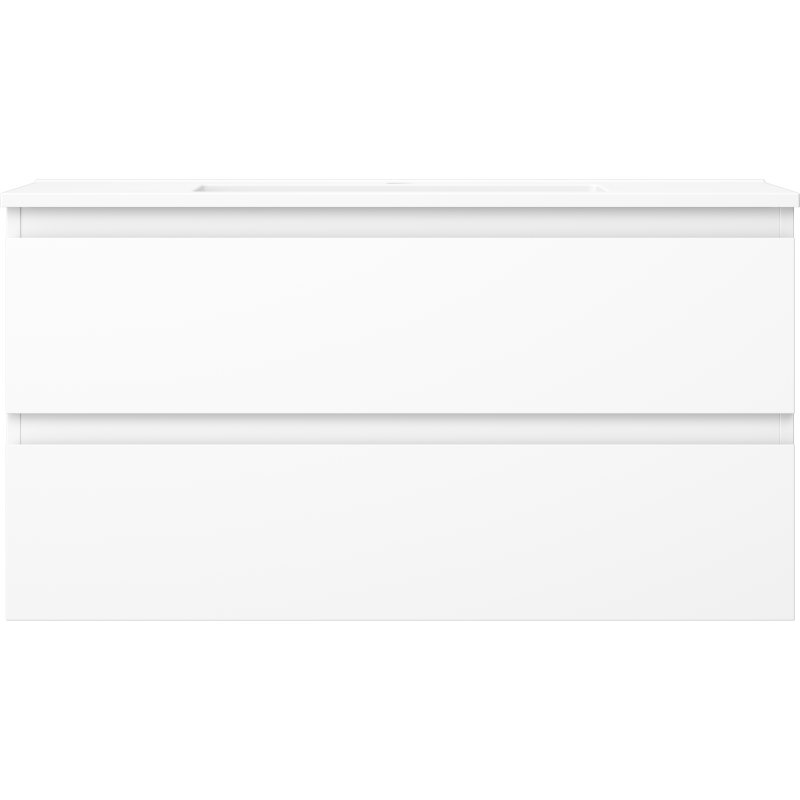 Mexen Orio mobile da bagno 90 cm con lavabo Otis, 2 cassetti, bianco opaco - 91A10-09047-2-BFF01-W18M01