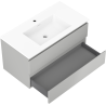 Mexen Orio mueble de baño 90 cm con lavabo Otis, 2 cajones, gris mate/blanco mate - 91A10-09047-2-BFF62-W18M01