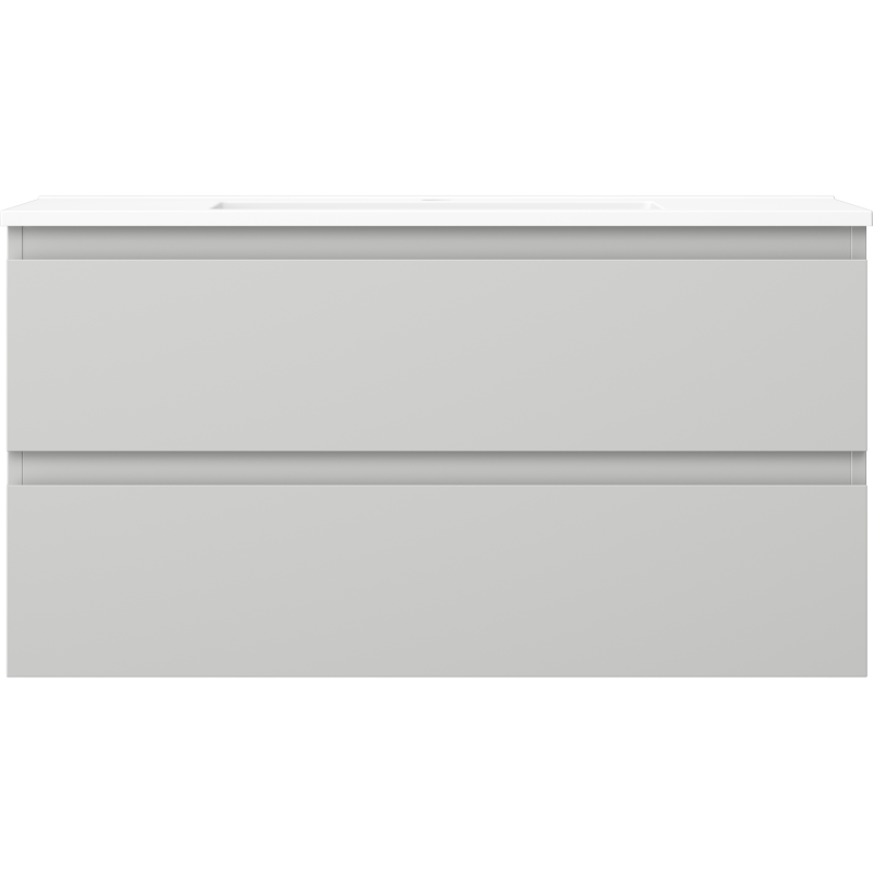 Mexen Orio badkamer kast 90 cm met wastafel Otis, 2 lades, grijs mat/wit mat - 91A10-09047-2-BFF62-W18M01